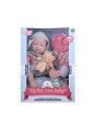WOOPIE ROYAL Lalka Bobas 36 cm w Ubranku z  Misiem Akcesoria do Karmienia