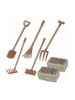 WOOPIE Zestaw Mini Farma Traktor Zwierzęta Osada Farma Rolnik Narzędzia