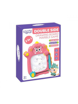 WOOPIE Znikopis Tablica Magnetyczna 2w1 Gra Zręcznościowa Pinball Flipper Różowa