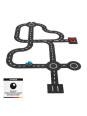 Floor road track with 2 vehicles