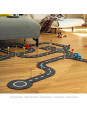 Floor road track with 2 vehicles