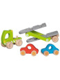Car transporter with 2 vehicles Car transporter with 2 vehicles
