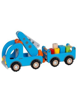 Mobile crane with trailer