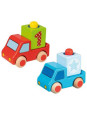 Vehicles with horn - set of 8
