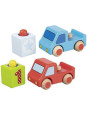 Vehicles with horn - set of 8