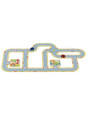 Floor road track with 2 vehicles