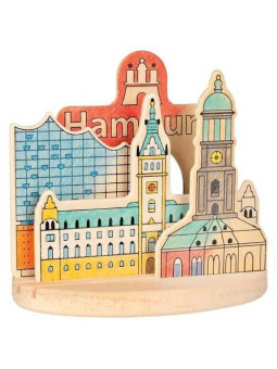 Wooden colouring picture, Hamburg