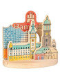 Wooden colouring picture, Hamburg Wooden colouring picture, Hamburg