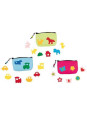 Felt bags with applications for self-decorating - set of 6