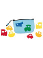 Felt bags with applications for self-decorating - set of 6