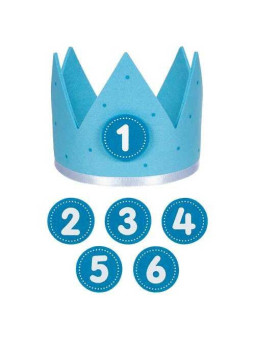 Birthday crown blue