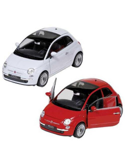 Fiat 500 (2007), die-cast, 1:24 - set of 4
