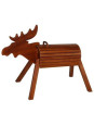 Garden moose Elo, seat height 80 cm, wood, glazed
