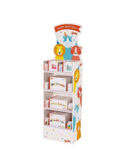 Sales display for birthday items