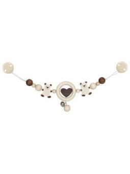 Pram chain bear nature with clips