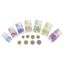 Euro - pieniądze do zabawy  dla dzieci goki - zabawka pieniądze, zabawa w sklep, zabawka dla 3 latka