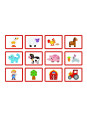 TOOKY TOY Układanka Magnetyczna Farma Puzzle