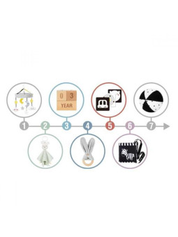 TOOKY TOY Box Pudełko XXL Montessori Edukacyjne 7w1 Sensoryczne 0-2 Mies