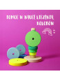 Wieża drewniana 10 krążków Neon Green Grimm’s