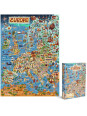 Bopster, ilustrowane puzzle 1000 el Mapa Europy Bopster, ilustrowane puzzle 1000 el Mapa Europy