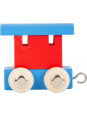 Wagonik drewniany do pociągu literka- czerwono-niebieski small foot design - drewniana zabawka, zabawa wagonikami dla 3 latka Wagonik drewniany do pociągu literka- czerwono-niebieski small foot design - drewniana zabawka, zabawa wagonikami dla 3 latka