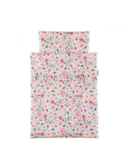 Pościel dla lalek z falbanką w łączkę