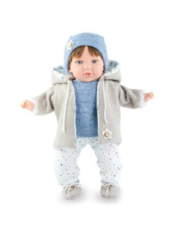 Lalka Teo Wintes Marina & Pau 0757 - Chłopiec, 45 cm, Brzuszek: Miękki, Kolor oczu: Niebieski, Kolor włosów: Brązowy