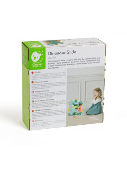 CLASSIC WORLD Kolorowa Zjeżdżalnia Tor Dinozaur 5 el.