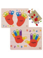 TOOKY TOY Edukacyjna Drewniana Układanka Dłonie i Stopy Nauka Liczenia i Kolorów TOOKY TOY Edukacyjna Drewniana Układanka Dłonie i Stopy Nauka Liczenia i Kolorów