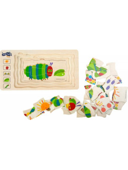 Puzzle wielowarstwowe zabawka dla dzieci Bardzo Głodna Gąsienica, pomoce montessori