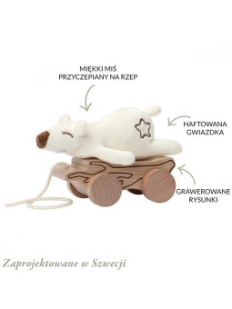 Zabawka do ciągnięcia z miękkim misiem Micki Premium