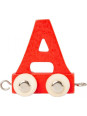 Wagonik z literką a - element z układanki alfabet pociąg small foot design - drewniana zabawka edukacyjna dla 4 latka Wagonik z literką a - element z układanki alfabet pociąg small foot design - drewniana zabawka edukacyjna dla 4 latka