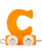 Wagonik z literką c - element z układanki alfabet pociąg small foot design - drewniana zabawka edukacyjna dla 4 latka Wagonik z literką c - element z układanki alfabet pociąg small foot design - drewniana zabawka edukacyjna dla 4 latka