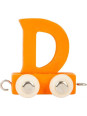 Wagonik z literką d - element z układanki alfabet pociąg small foot design - drewniana zabawka edukacyjna dla 4 latka Wagonik z literką d - element z układanki alfabet pociąg small foot design - drewniana zabawka edukacyjna dla 4 latka