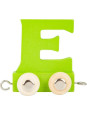 Wagonik z literką e - element z układanki alfabet pociąg small foot design - drewniana zabawka edukacyjna dla 4 latka Wagonik z literką e - element z układanki alfabet pociąg small foot design - drewniana zabawka edukacyjna dla 4 latka