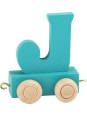 Wagonik z literką j - element z układanki alfabet pociąg small foot design - drewniana zabawka edukacyjna dla 4 latka Wagonik z literką j - element z układanki alfabet pociąg small foot design - drewniana zabawka edukacyjna dla 4 latka
