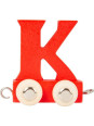 Wagonik z literką k - element z układanki alfabet pociąg small foot design - drewniana zabawka edukacyjna dla 4 latka Wagonik z literką k - element z układanki alfabet pociąg small foot design - drewniana zabawka edukacyjna dla 4 latka