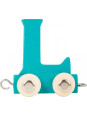 Wagonik z literką l - element z układanki alfabet pociąg small foot design - drewniana zabawka edukacyjna dla 4 latka Wagonik z literką l - element z układanki alfabet pociąg small foot design - drewniana zabawka edukacyjna dla 4 latka