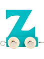 Wagonik z literką z - element z układanki alfabet pociąg small foot design - drewniana zabawka edukacyjna dla 4 latka Wagonik z literką z - element z układanki alfabet pociąg small foot design - drewniana zabawka edukacyjna dla 4 latka