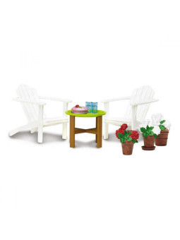 Zestaw Mebli Ogrodowych do domku dla lalek Lundby