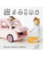 Różowy samochód drewniany dla dziewczynki Sophie Le Toy Van Różowy samochód drewniany dla dziewczynki Sophie Le Toy Van