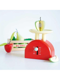 Drewniana waga z jabłkiem na rzepy Le Toy Van