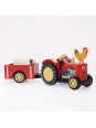 Drewniany traktor Czerwony Bertiego Le Toy Van