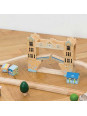 Kolejka drewniana tory drewniane London (120 elementów) Le Toy Van