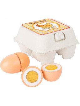 Jajka w kartonie x4 do zabawy dla dzieci small foot design - zabawka dla 3 latka