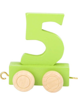 Wagon cyfra liczba 5 nauka liczenia dla 3 latka