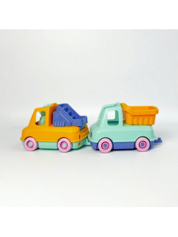 Moje pierwsze pojazdy: Zestaw 2: Straż + Wywrotka Le Jouet Simple