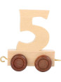Wagon cyfra liczba 5  nauka liczenia