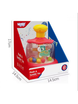 WOOPIE BABY Kolorowe Koniki Niebieski Bączek Karuzela z Kulkami