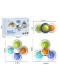 WOOPIE BABY Kosmiczny Spinner Pop-it  Zabawka Sensoryczna  Wymienne 3 szt.